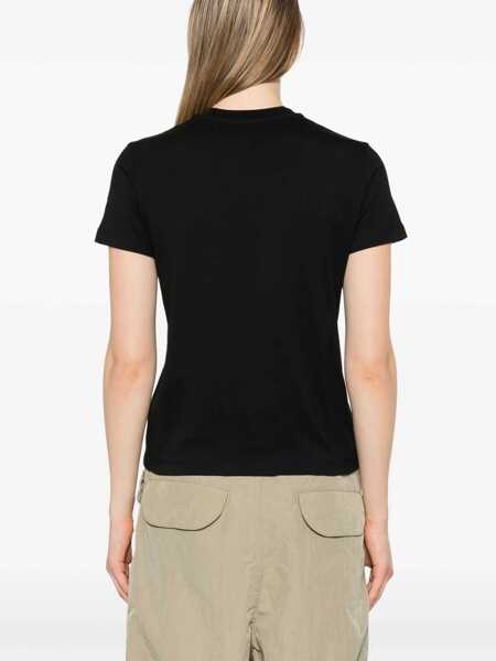 Tricouri Moncler Beaded Logo T-Shirt BLACK Femei (BM 18565687) 4