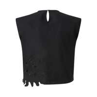 Imbracaminte Dama pagina 123 - Topuri Pinko Pinko True Colors Cotton Crop Top Black Femei (BM 18566496) - B-mall.ro