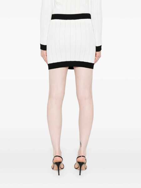 Fuste Balmain Balmain Skirts WHITE Femei (BM 18566751) 4