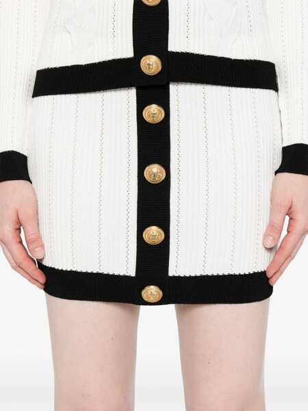 Fuste Balmain Balmain Skirts WHITE Femei (BM 18566751) 5