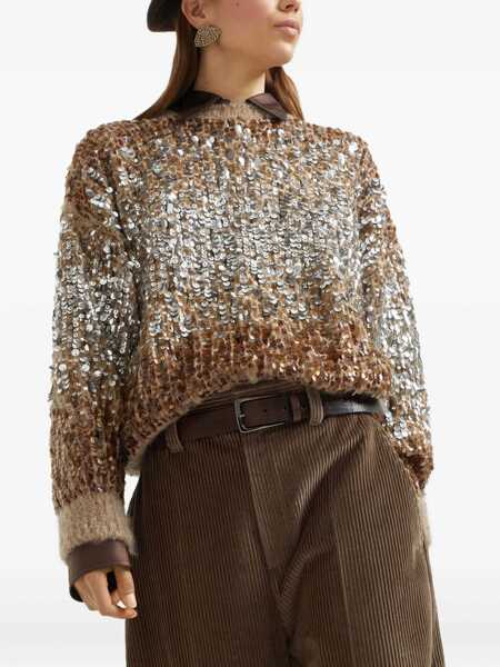 Pulovere Brunello Cucinelli Mohair Sweater ALMOND BUTTER Femei (BM 18566941) 4