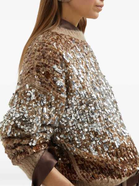 Pulovere Brunello Cucinelli Mohair Sweater ALMOND BUTTER Femei (BM 18566941) 5