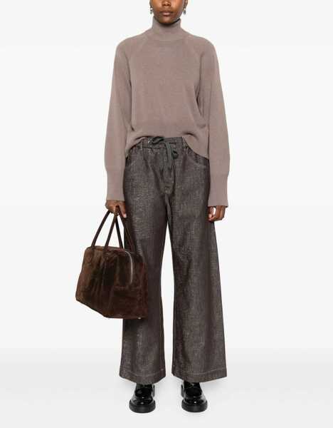 Pulovere Brunello Cucinelli Cashmere turtleneck Sweater TORTORA Femei (BM 18566947) 2