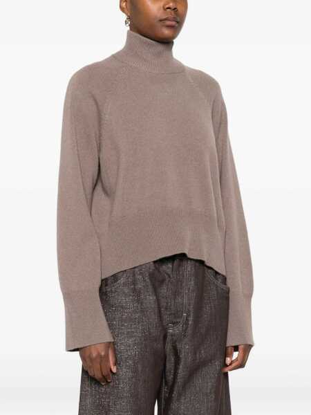 Pulovere Brunello Cucinelli Cashmere turtleneck Sweater TORTORA Femei (BM 18566947) 3