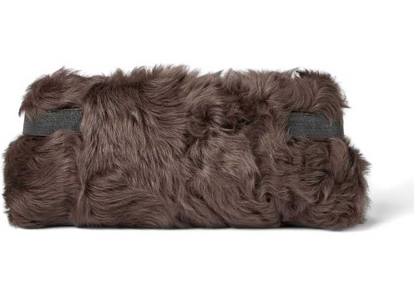 Genti plic Brunello Cucinelli Fur Clutch Bag FANGO Femei (BM 18566959) 3
