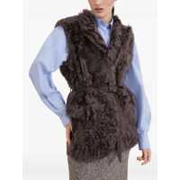 Blanuri Dama - Blanuri Brunello Cucinelli Fur Vest FANGO Femei (BM 18566965) - B-mall.ro