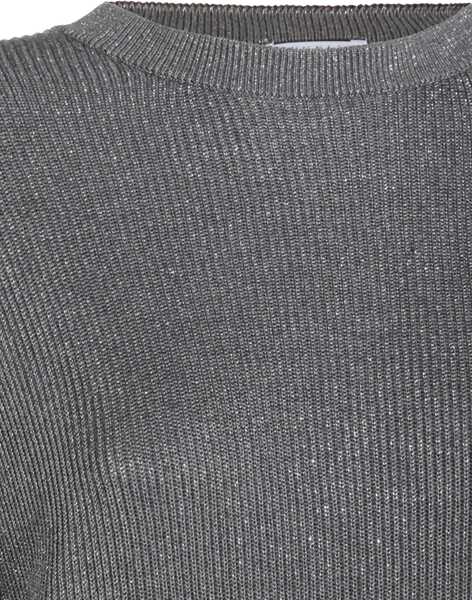 Pulovere Brunello Cucinelli Ribbed Sweater GRIGIO SCUROGRIGIO CHIARO Femei (BM 18566971) 4