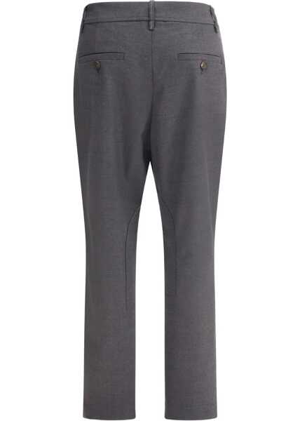 Pantaloni casual Brunello Cucinelli Virgin wool Pants GRIGIO SCURO Femei (BM 18566974) 3
