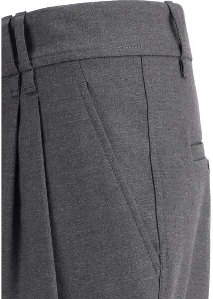Pantaloni casual Brunello Cucinelli Virgin wool Pants GRIGIO SCURO Femei (BM 18566974) 5