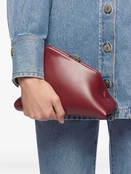 Genti mini THE ATTICO Clutch Day Off Small BORDEAUX Femei (BM 18567040) 2