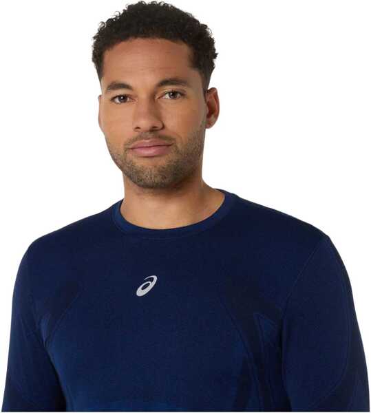 Bluze ASICS Road Seamless LS Top Navy Barbati (BM 18567091) 3