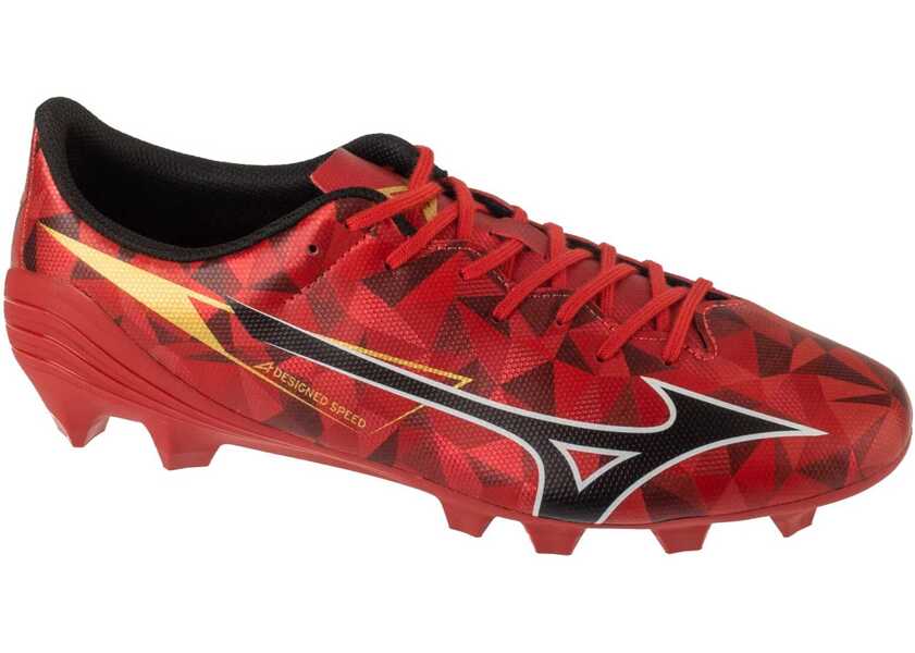 Ghete fotbal Mizuno Alpha II Select FG Red Barbati (BM 18567460) 1