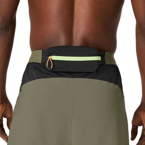 Pantaloni scurti ASICS Fujitrail All Over Print 5IN Short Green Barbati (BM 18567889) 4