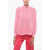 Elisabetta Franchi Silk Blouse With Padded Shoulders Pink