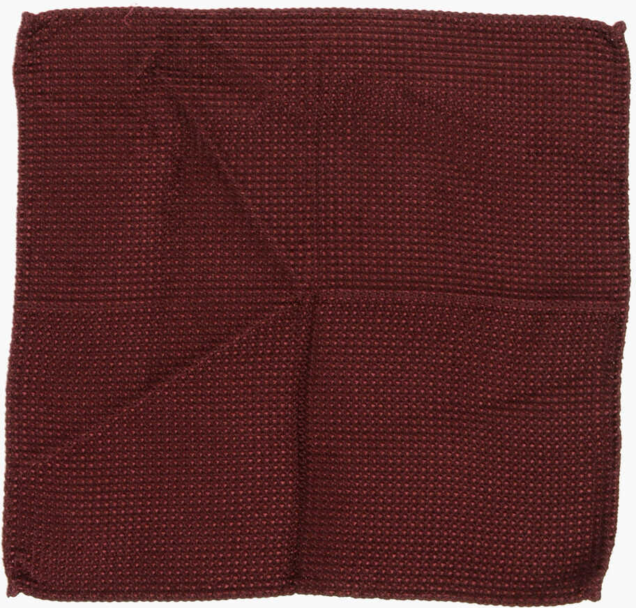 Esarfe DSQUARED2 Solid Color Silk Pocket Square Burgundy Barbati (BM 18567949) 1