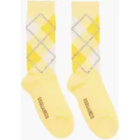 Sosete Argyle Motif Ribbed Socks Embellished With Rhinestones Barbati
