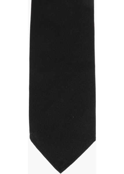 Cravate DSQUARED2 Twill Silk Tie Black Barbati (BM 18567955) 2