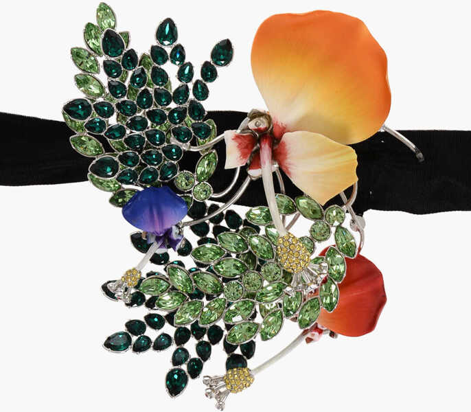 Coliere DSQUARED2 Fabric Necklace With Jewels Maxi Pendant Multicolor Femei (BM 18567958) 1