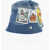 DSQUARED2 Denim Bucket Hat With Betty Boop Embroidery Blue