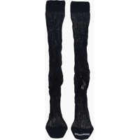 Sosete Ribbed Mid-Crew Socks With Cut-Out Detail Femei