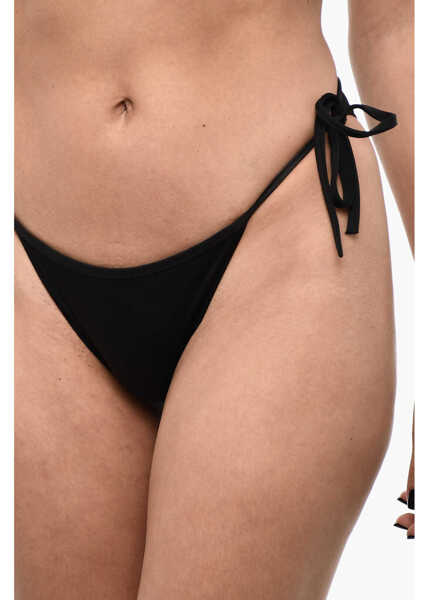 Bikini DSQUARED2 Solid Color Icon Bikini Bottom Black Femei (BM 18567973) 3