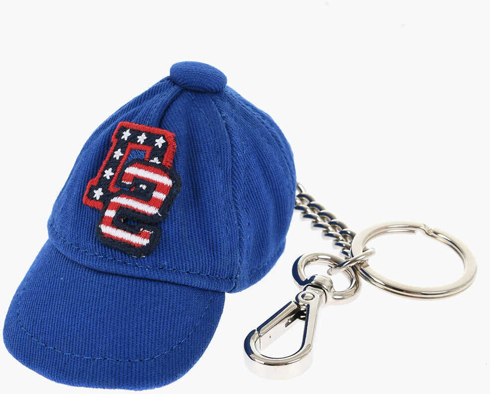 Brelocuri DSQUARED2 Metal Keyring With Cap Shaped Pendant Blue Barbati (BM 18567985) 1