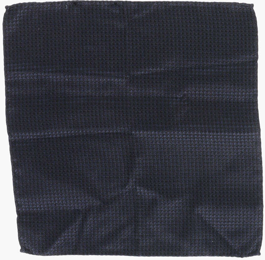 Esarfe DSQUARED2 Two-Tone Silk Pocket Square Midnight Blue Barbati (BM 18567994) 1