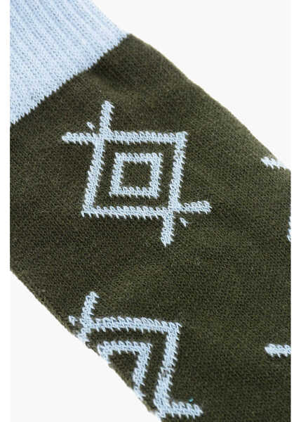 Sosete DSQUARED2 Two-Tone Cotton Long Socks Blue Barbati (BM 18568006) 2