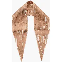 Esarfe Solid Color Sequined Foulard Femei