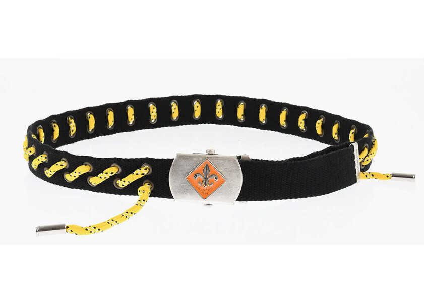 Curele DSQUARED2 Two-Tone Fabric Industrial Belt 35Mm Yellow Femei (BM 18568027) 2