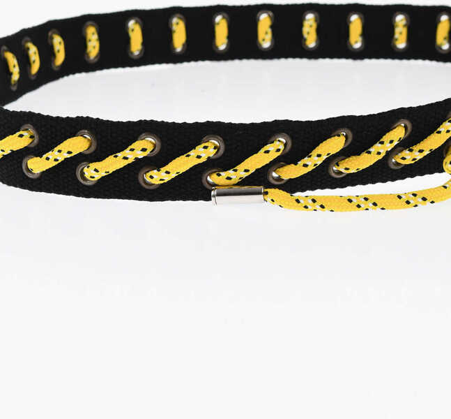 Curele DSQUARED2 Two-Tone Fabric Industrial Belt 35Mm Yellow Femei (BM 18568027) 3
