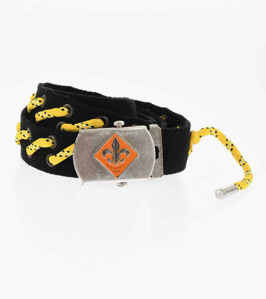 Curele DSQUARED2 Two-Tone Fabric Industrial Belt 35Mm Yellow Femei (BM 18568027) 1