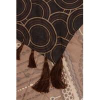 Fulare pentru Barbati - Fulare DSQUARED2 Printed Silk Foulard With Fringes Brown Barbati (BM 18568036) - B-mall.ro