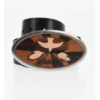 Curele Leather Belt With Wood Buckle 45Mm Barbati