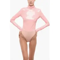 Body-uri Latex Turtleneck Bodysuit Femei