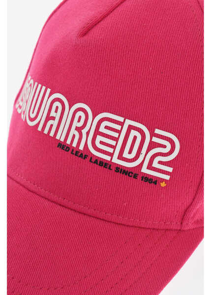 Caciuli DSQUARED2 Gabardine Cotton Cap With Logo Pink Femei (BM 18568126) 2