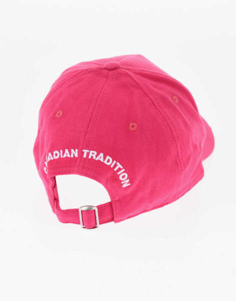 Caciuli DSQUARED2 Gabardine Cotton Cap With Logo Pink Femei (BM 18568126) 3