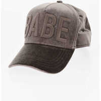 Caciuli Velvet Cap With Tone On Tone Embroidery Femei