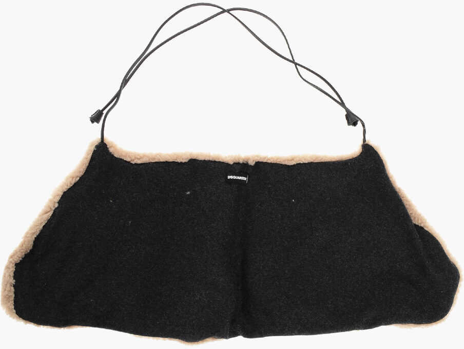 Esarfe DSQUARED2 Faux Fur Solid Color Scarf Beige Femei (BM 18568156) 3