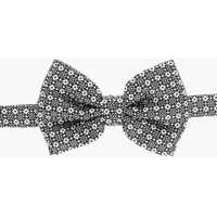 Papioane Geometrical Patterned Silk Bow Tie Barbati