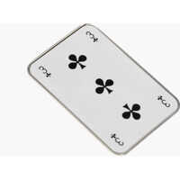 Caciuli Mm6 Brass Hair Clip With Playing Card-Shaped Design Femei