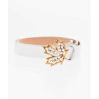 Curele Slim Fit Leather Belt With Beads Buckle 25Mm Femei