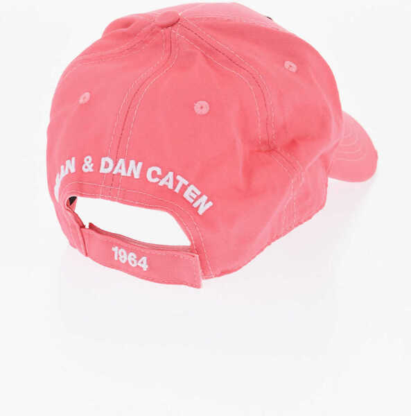 Caciuli DSQUARED2 Cotton Cap With Patch Pink Barbati (BM 18568186) 3