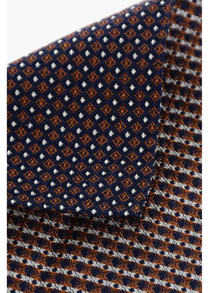 Esarfe DSQUARED2 Silk And Cotton Pocket Square Blue Barbati (BM 18568198) 3