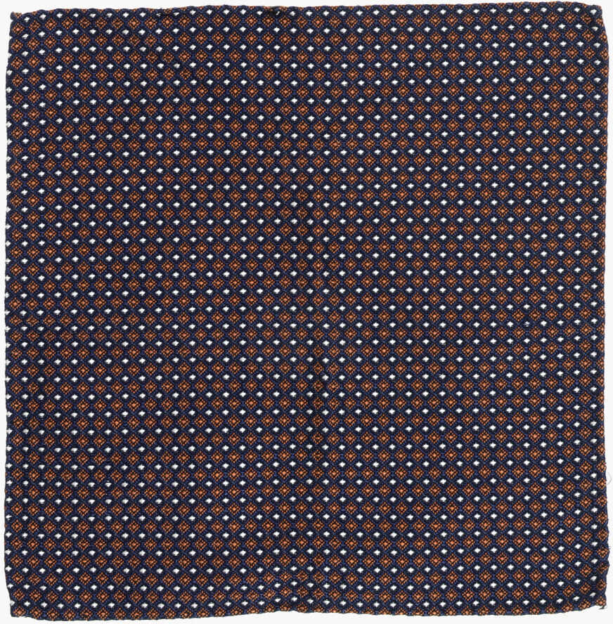 Esarfe DSQUARED2 Silk And Cotton Pocket Square Blue Barbati (BM 18568198) 1