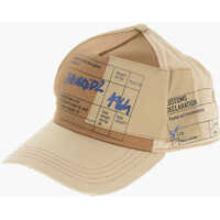 Caciuli Printed Cotton Gabardine D2 Claration Cap Barbati