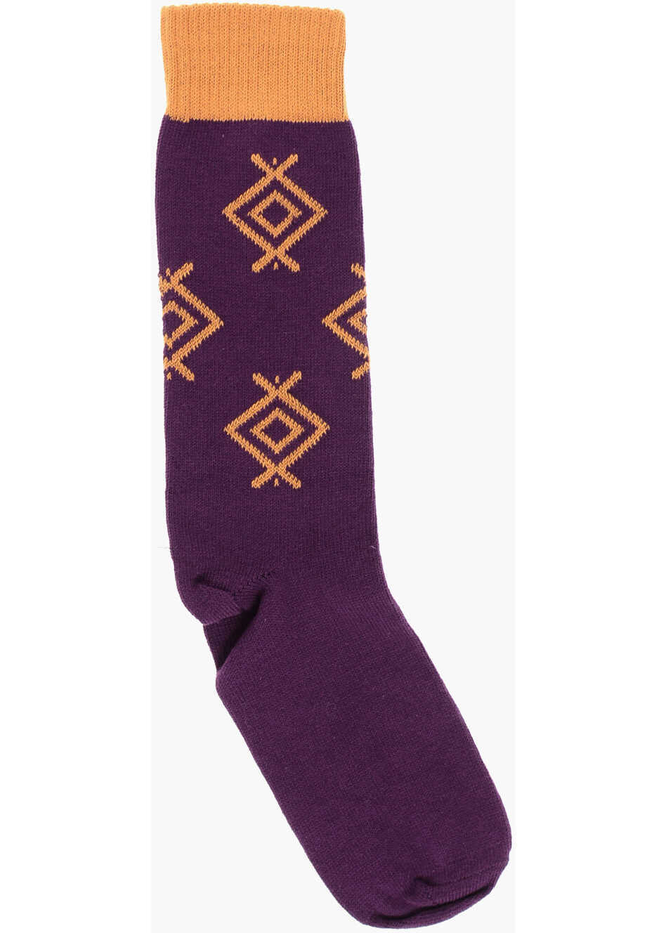 Sosete DSQUARED2 Two-Tone Cotton Long Socks Yellow Barbati (BM 18568228) 1