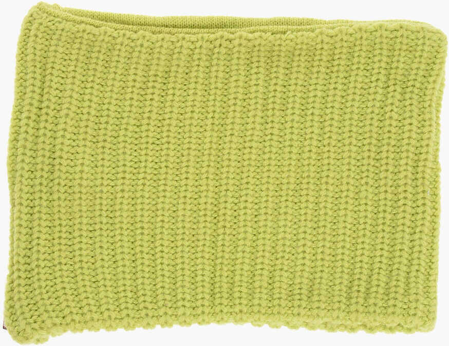 Fulare DSQUARED2 Solid Color Wool Blend Snood Yellow Femei (BM 18568240) 3