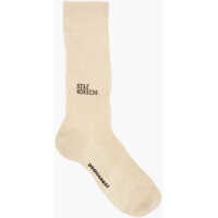 Sosete DSQUARED2 Solid Color Ribbed Long Socks