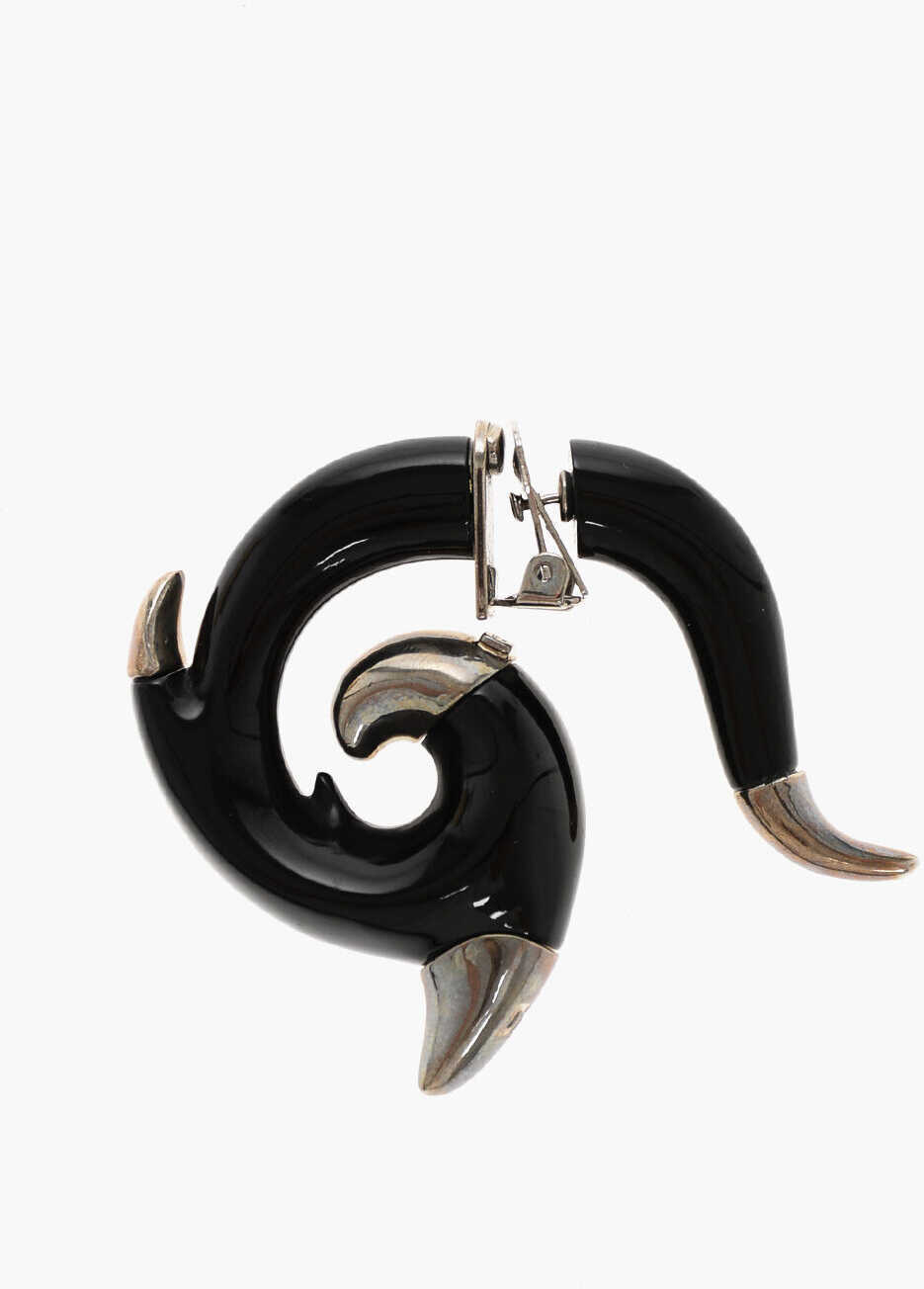 Cercei DSQUARED2 Two-Tone Single Earring Black Barbati (BM 18570448) 1